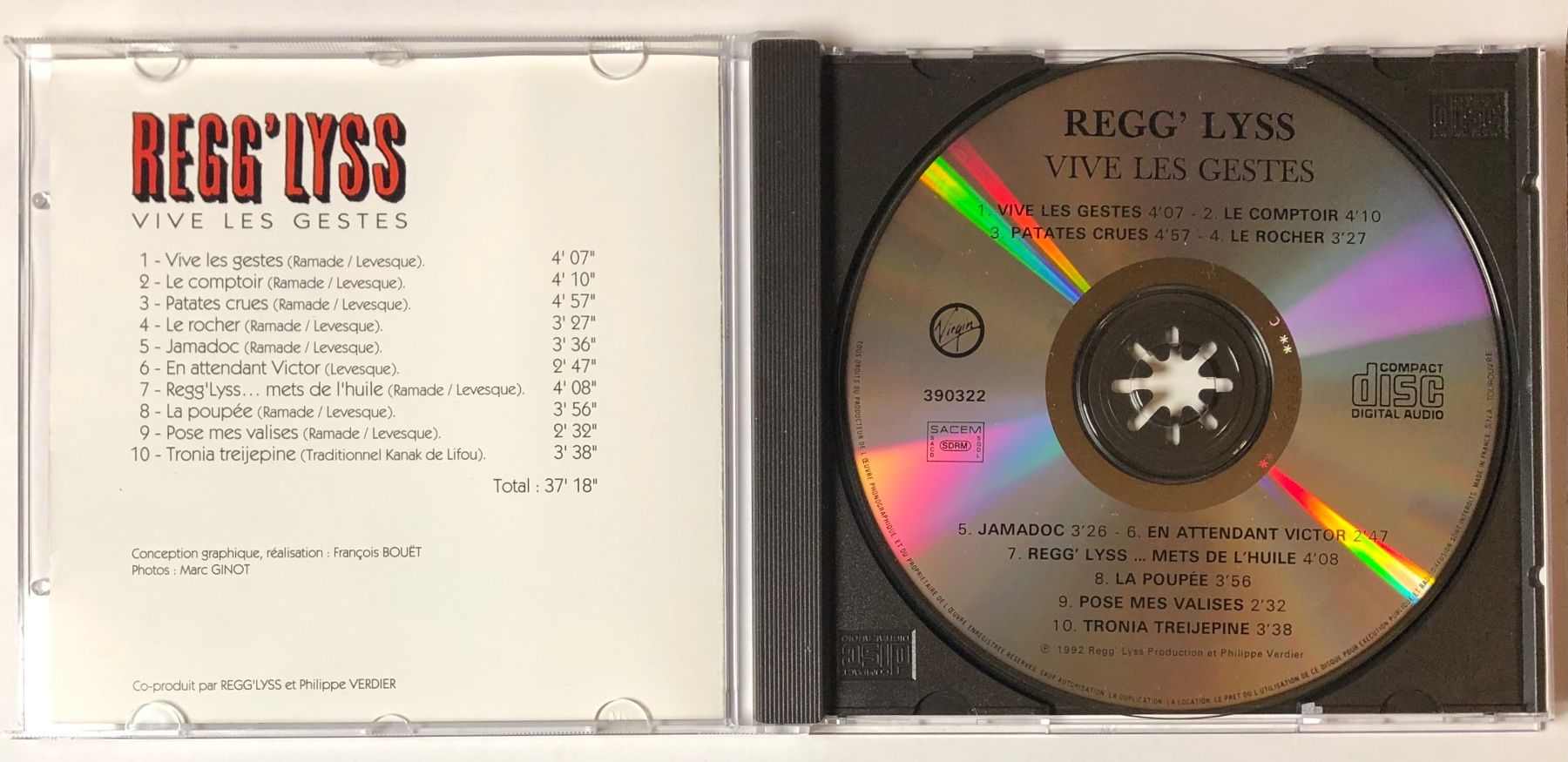 CD: REGG'LYSS - VIVE LES GESTES – Usato da Poliez-Pittet venduto da Newtown-Records 2