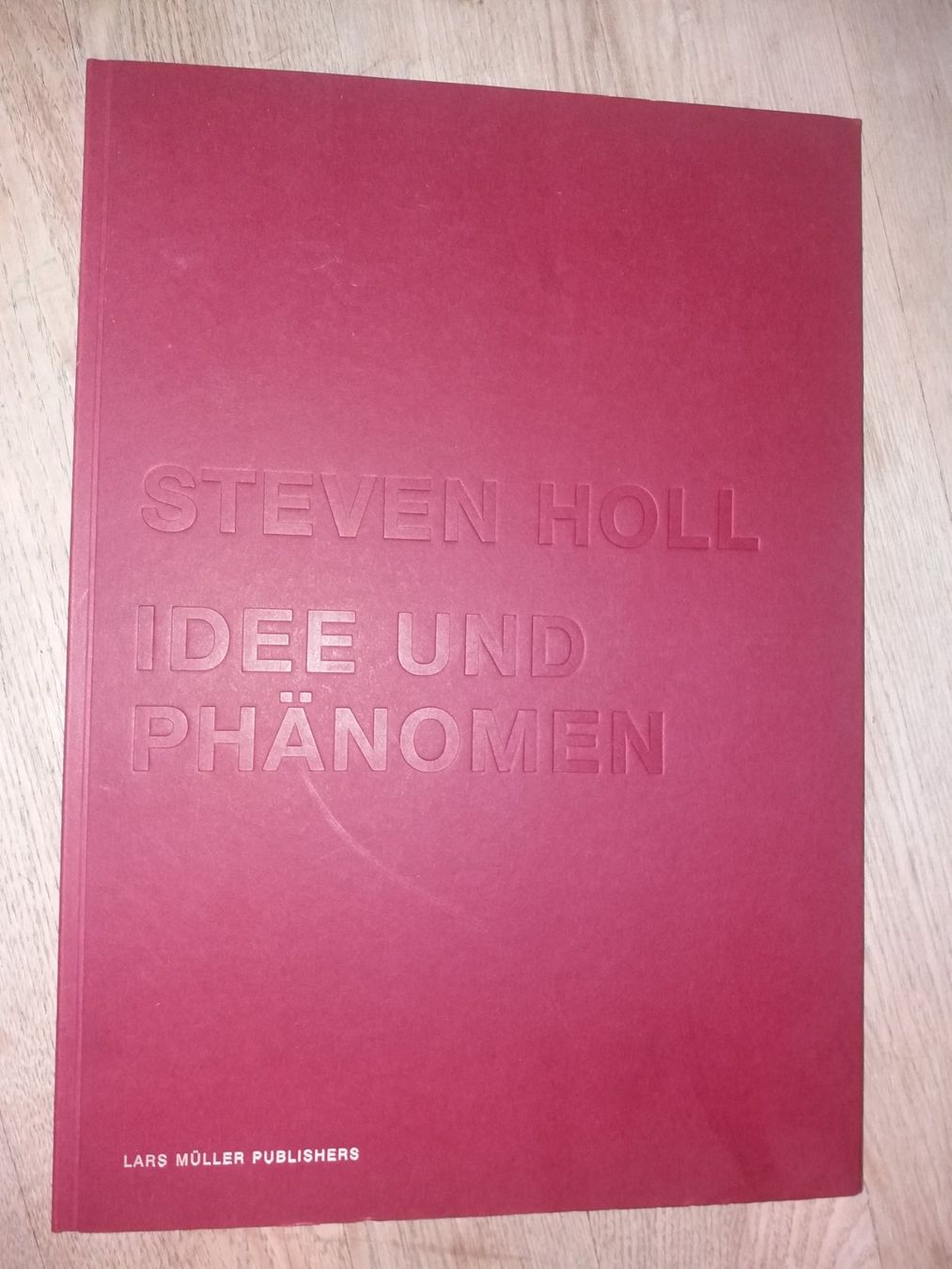Livres: ARCHITEKTUR    Steven Holl     idee und phänomen – D'occasion à Welschenrohr par Regool 1