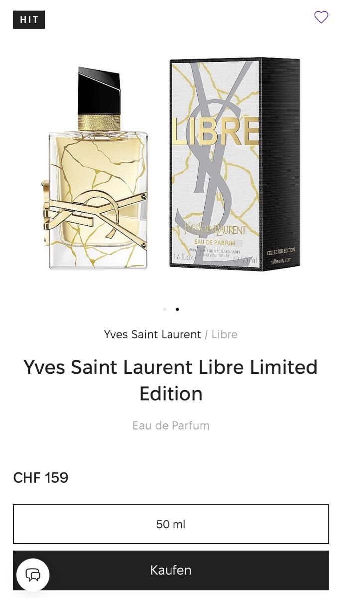 Saint Laurent Parfum & Eau de Toilette: Libre Yves Saint Laurent EDP Limited Edition 50mL – Neu und originalverpackt aus Givisiez von dor_xb9k 1