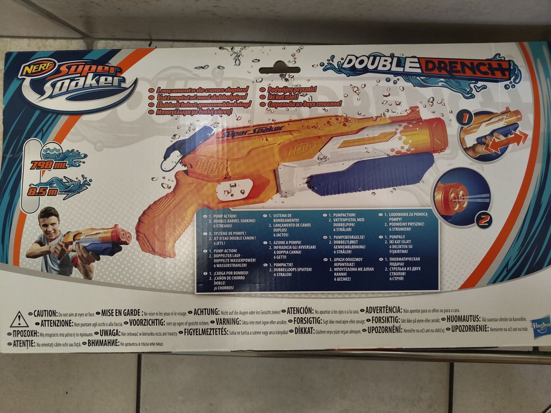 Nerf Giocattoli: NERF Super Soaker Double Drench Wasserpistole neu – Nuovo e nell'imballaggio originale da Schänis venduto da Second_Life_ 2