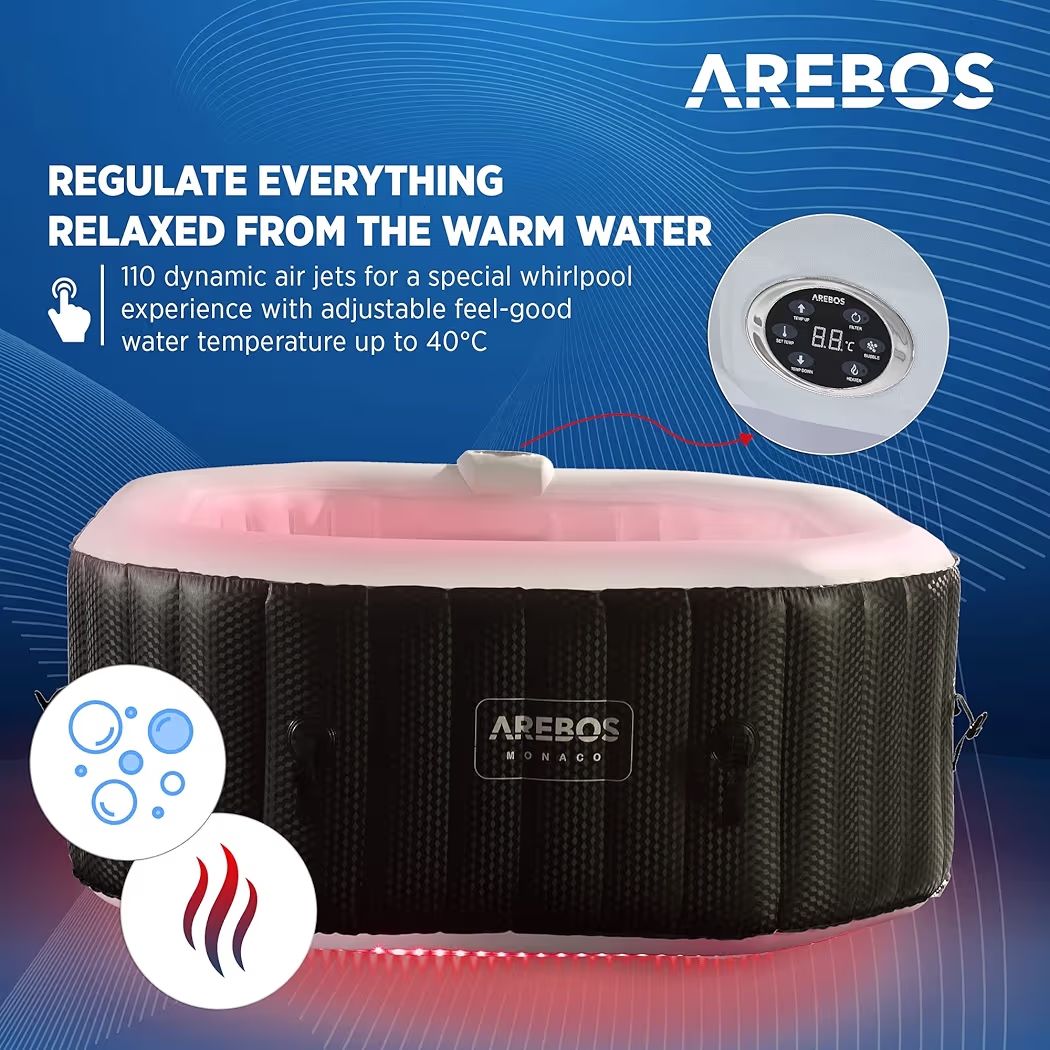 Bains à remous: Arebos Whirlpool ,, Monaco" – Défectueux à Nebikon par warendiscount 3