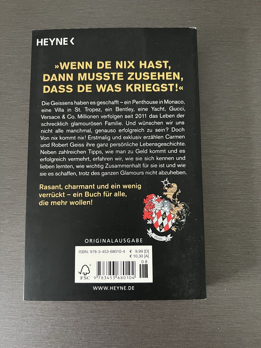 Libri: Geissens: Von Nix Kommt Nix – Usato da Malters venduto da sha_8znf 1