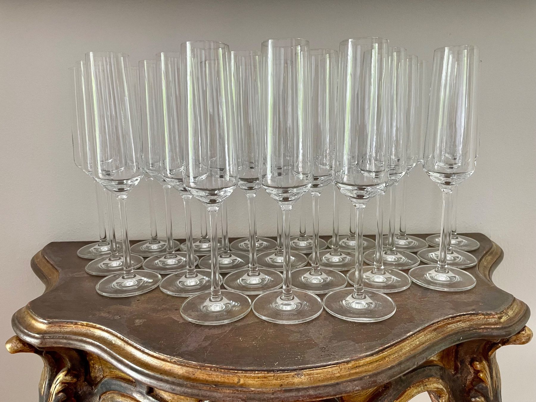 Schott Bicchieri: 24 Schott Zwiesel Kristall Champagnergläser – Nuovo (secondo la descrizione) da Sissach venduto da mol_mjg8