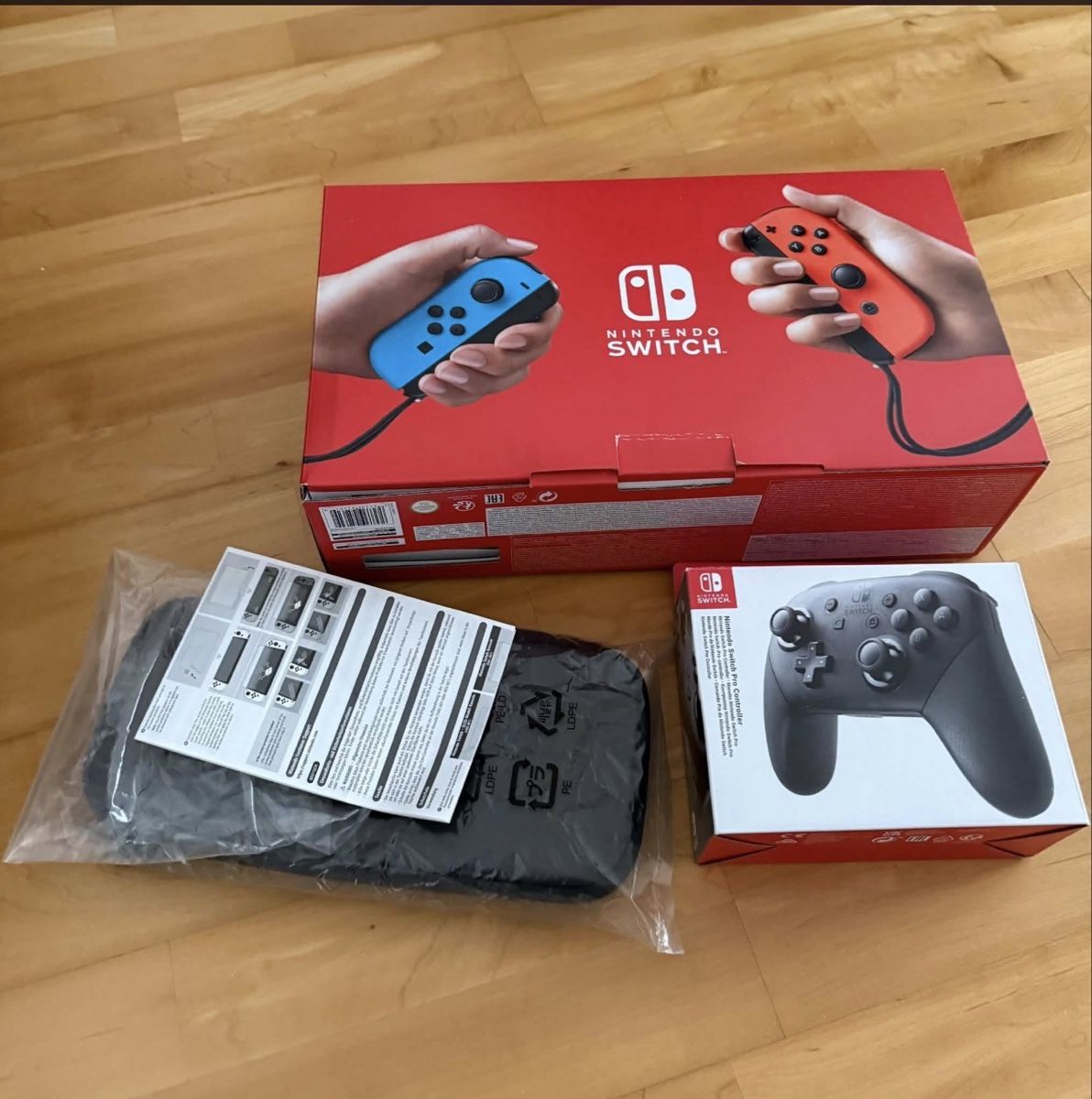 Nintendo Konsolen: Nintendo Switch 1 mit Pro Controller und 256GB SD – Gebraucht aus Wahlen b. Laufen von kre_h2wj