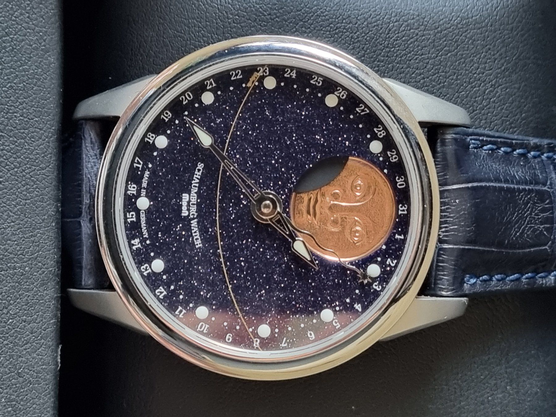 Orologi: Uhr Schaumburg Moon Galaxy handmade Watch – Usato da Bern venduto da Meper 2
