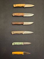 Collezione di 6 coltelli Fiddleback Forge