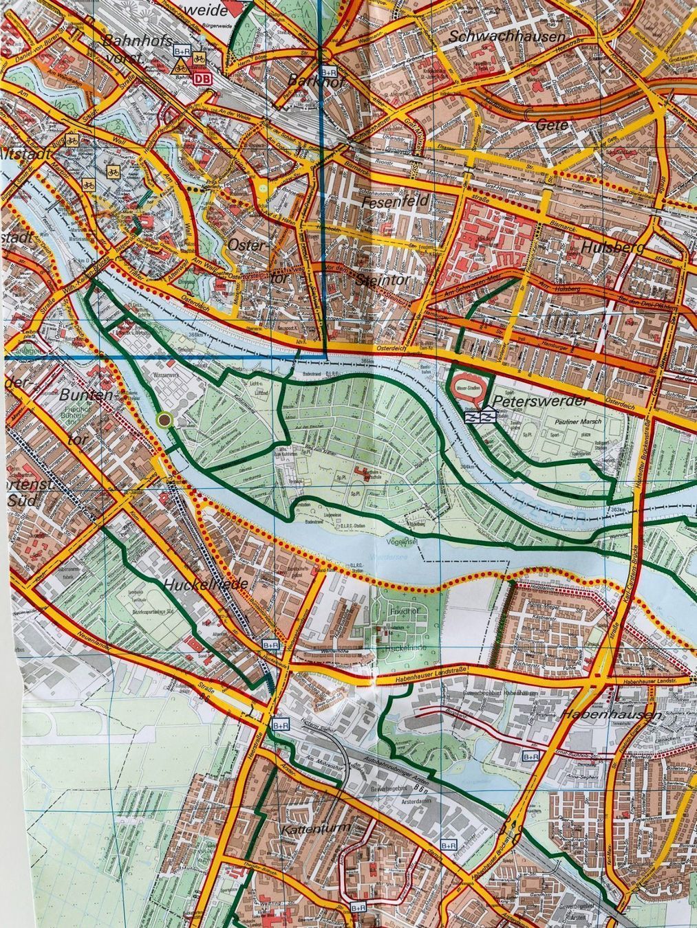 Cartine & Atlanti: Radverkehrsplan Bremen - Velokarte – Usato da Zürich venduto da bentalent711 2