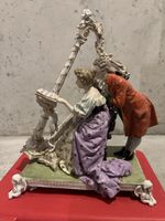 Porzellanfigur Paar mit Harfe