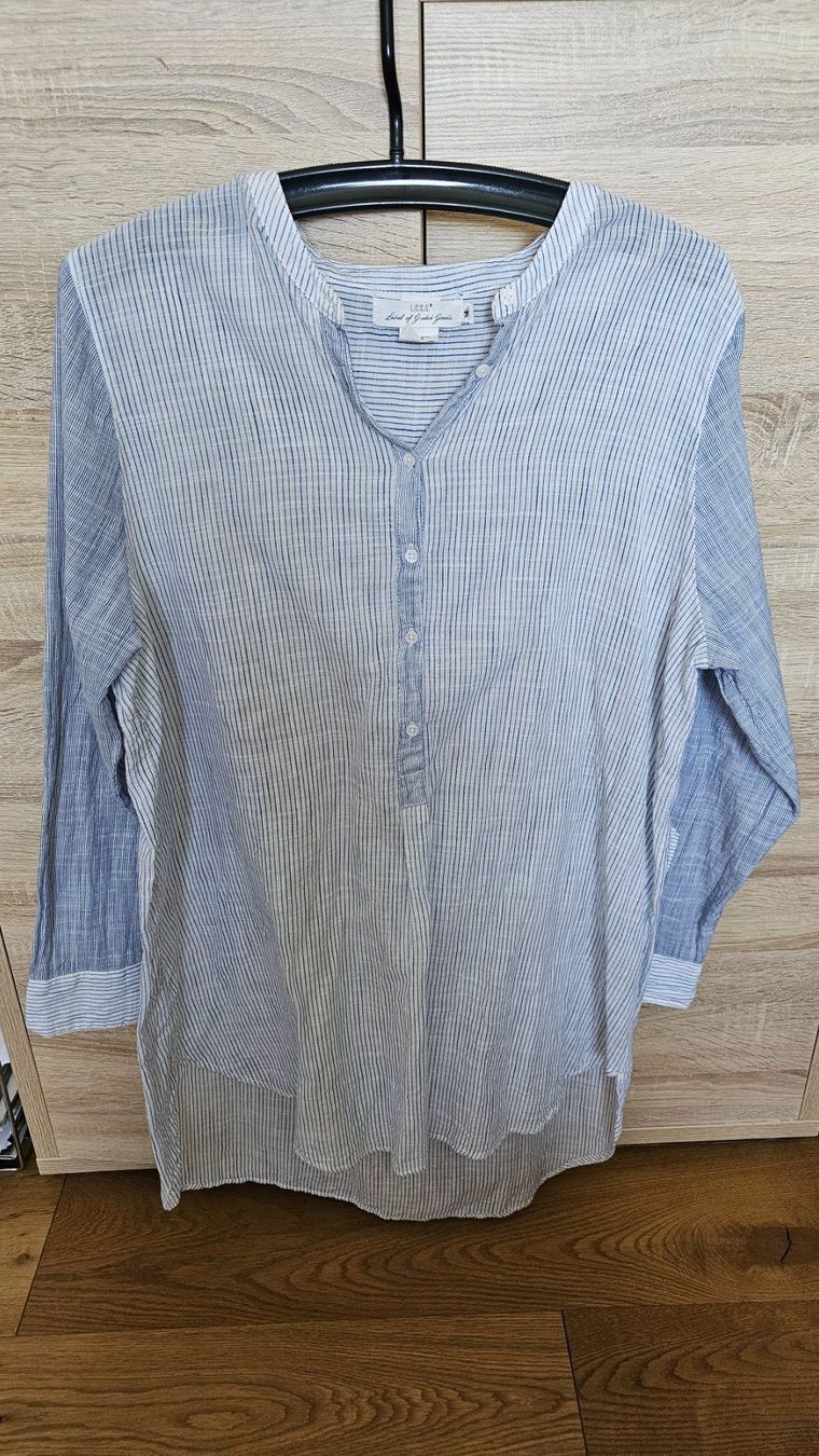 H&M Camicette: H&M L.O.G.G. Bluse Grösse 46 Weiss Blau Gestreift – Usato da Sirnach venduto da windrad65