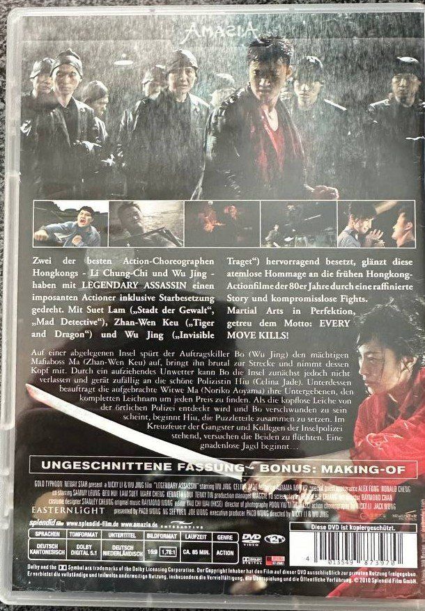 Tutti i DVDs: Legendary Assassin - Wu Jing - Action – Usato da Beringen venduto da Mantafisch1 1
