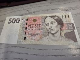 Tschechische Krone 500 CZK Banknote 2009