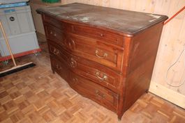 Antike Kommode, Nussbaumholz, Barock, 4 Schubladen, ab1Fr.!!