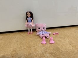 Chelsea Barbie Puppe mit Teddybär und Zubehör gebraucht