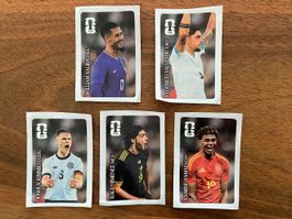 5 Coca Cola Panini WM 2026 Sticker Kleber Bilder