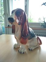 Keramik-Figur Basset Hound - XL-Grösse / Ital. Handarbeit