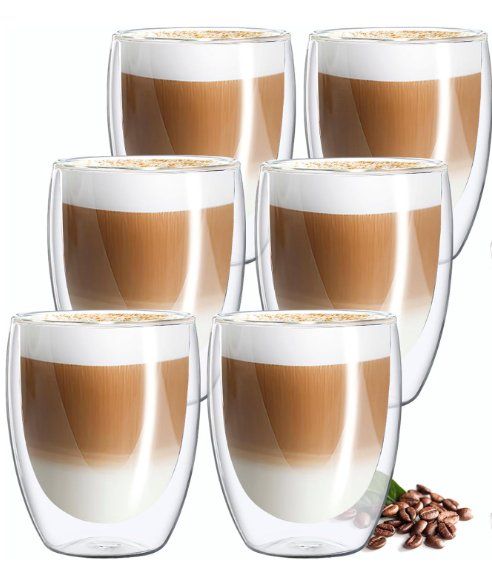 Tazze: 6er-Set Doppelwandige Gläser 350ml – Nuovo e nell'imballaggio originale da Geneve venduto da Titi2008