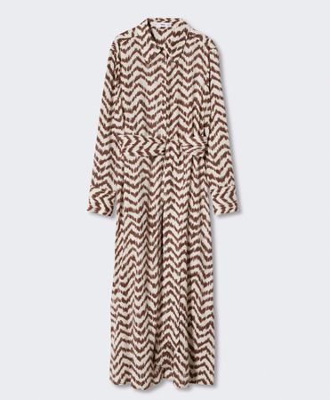 Robe chemise Mango à motifs, taille M - jamais portée