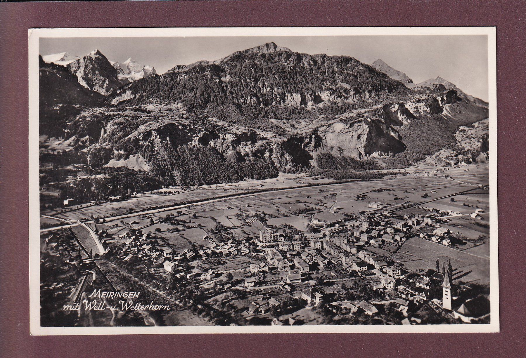 Cartoline postali: MEIRINGEN – Usato da Pully venduto da nicecards