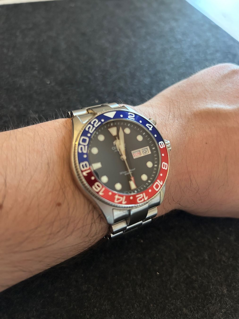 Orient Orologi: Orient Ray Custom Saphirglas, Strapcode Armband, Pepsi GMT – Usato da Boll venduto da YD3067 7