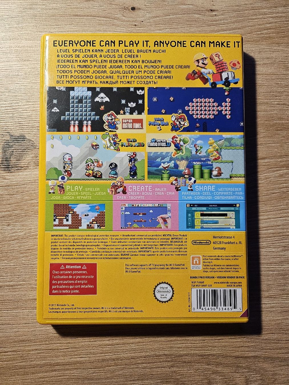 Nintendo Spiele: Jeux WII U Super Mario Maker – Gebraucht aus Poliez-le-Grand von enz_8vrj 1