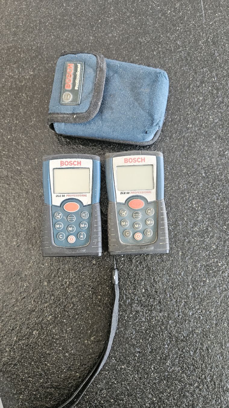 Bosch Messen: 2x Bosch DLE 50 Professional Laser Measure Meter UNGETESTED – Defekt aus Sachseln von laz_65cg 1