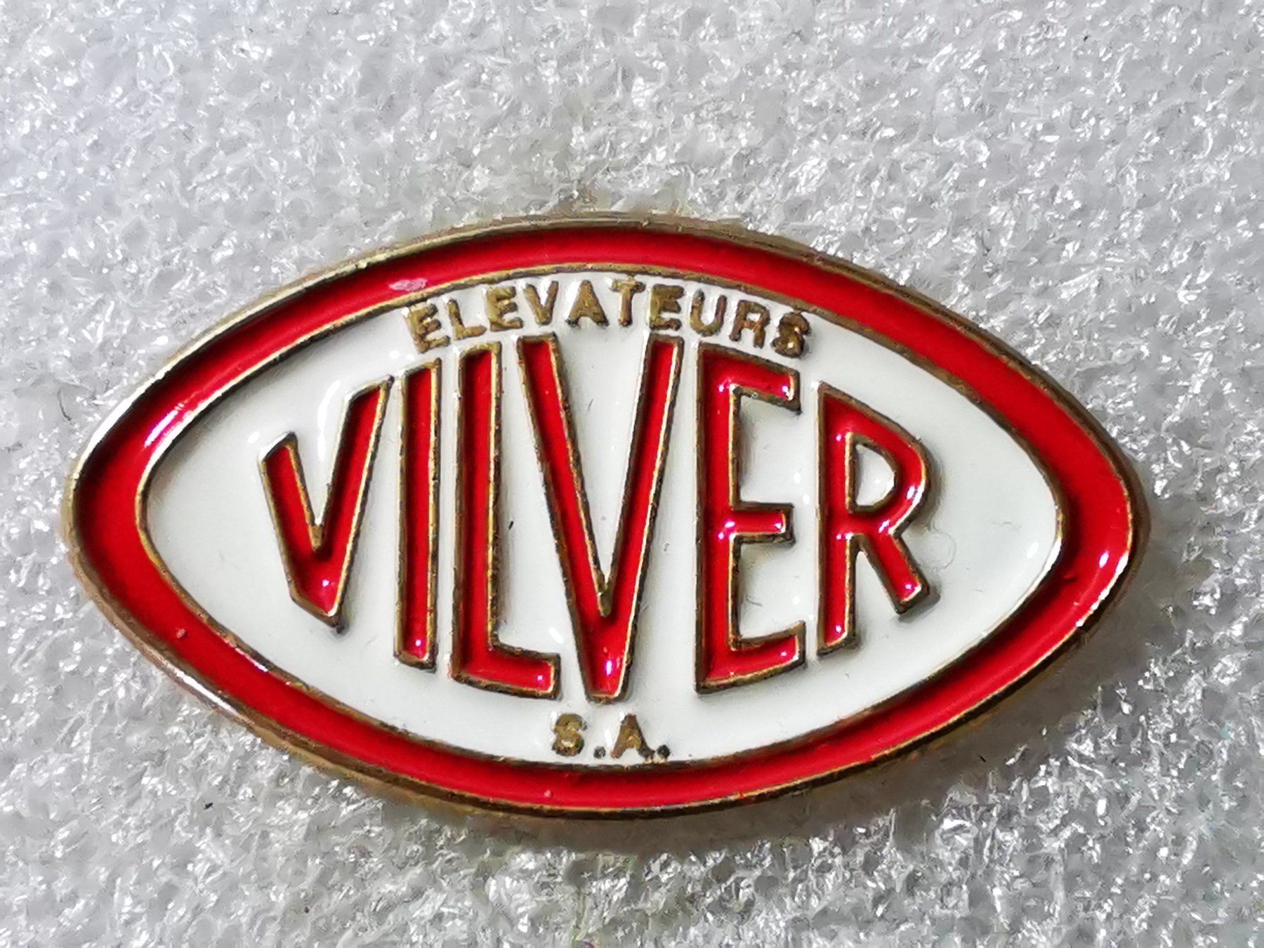 Placchette & Badge: Ansteckpin 45: Elevateur Vilver – Usato da Oppligen venduto da Pin-Fall-Shop