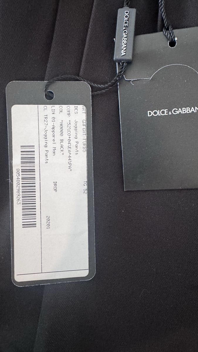 Dolce & Gabbana Pantaloni: Dolce & Gabbana Höse - Black - Size 52 - New – Nuovo e nell'imballaggio originale da Brugg AG venduto da GiovanniVercetti 1