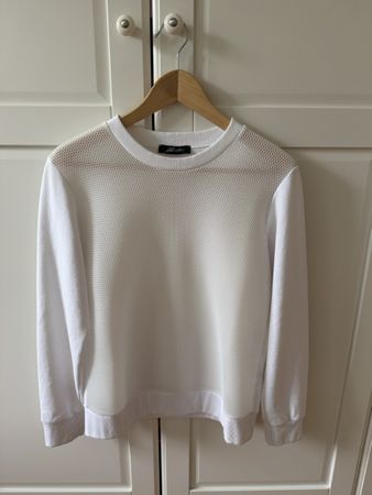 White Jet Set Mesh Sweatshirt 