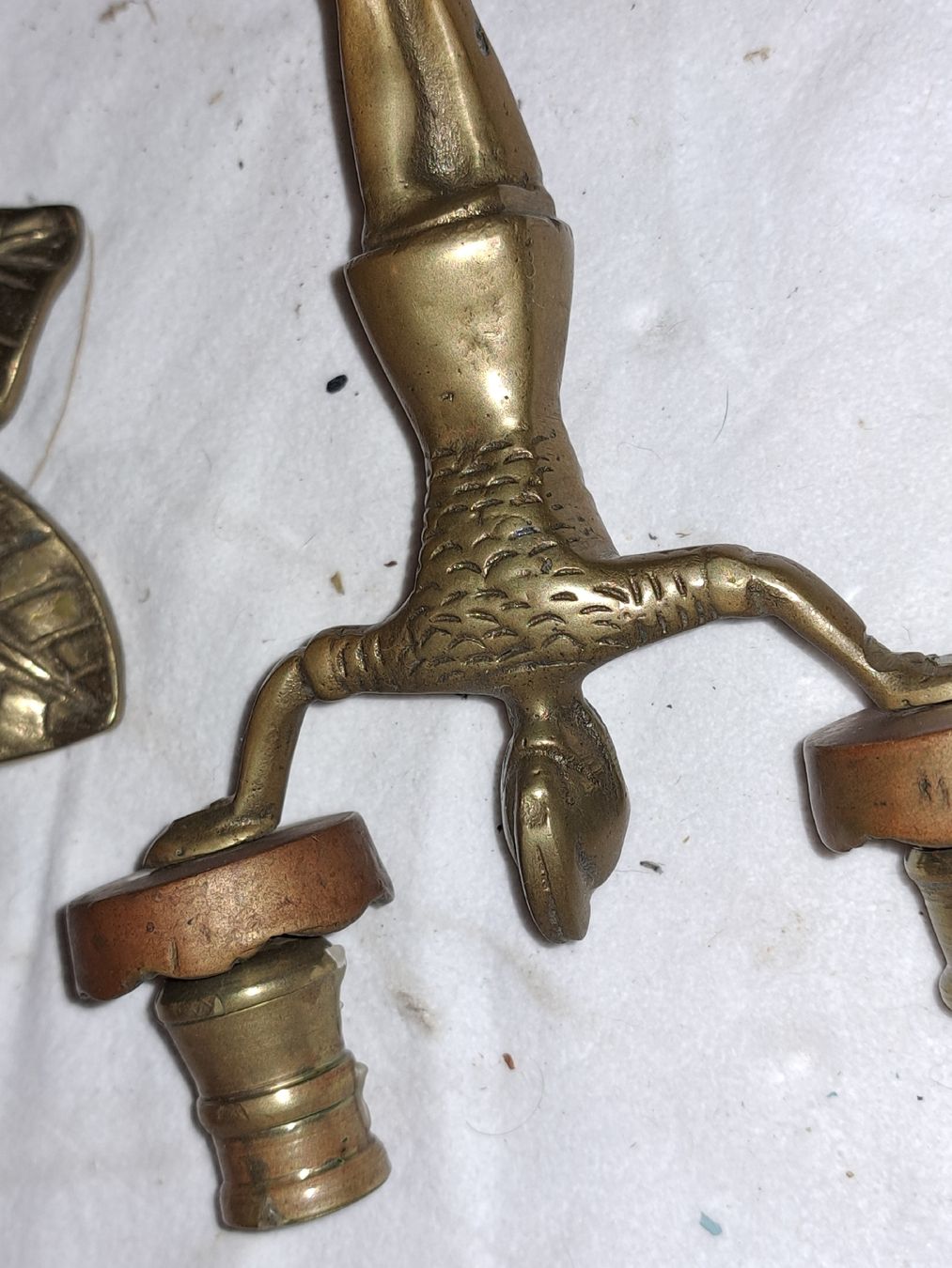 Portacandele: Antiker Kerzenständer aus Messing -  – Usato da Kölliken venduto da Upcycling-by-Mc-TAM 4