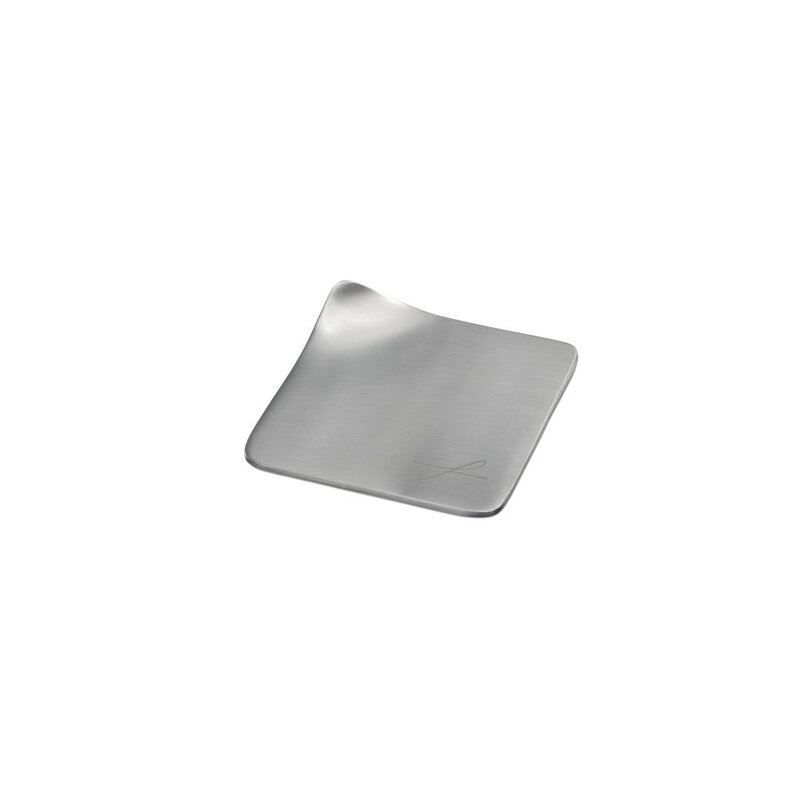 Portacandele: Kerzenteller silbfarben eckig, 85x85mm – Nuovo e nell'imballaggio originale da Gundelfingen venduto da printparcel