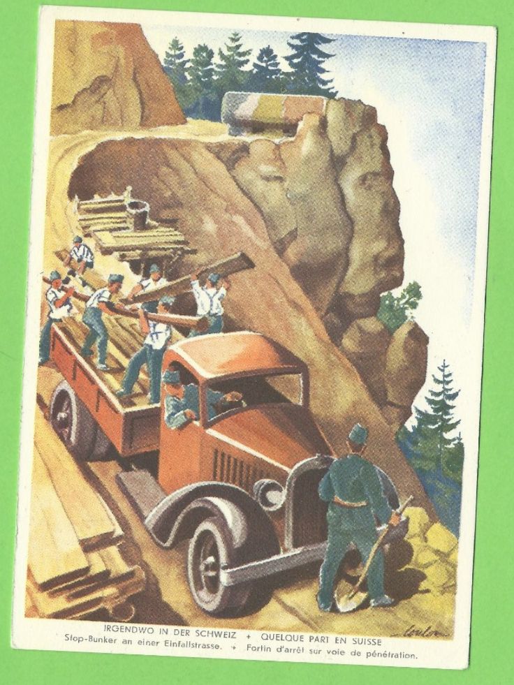 Cartoline postali: Schweizer Armee 1939/40 Postkarte – Usato da Zürich venduto da t24_de