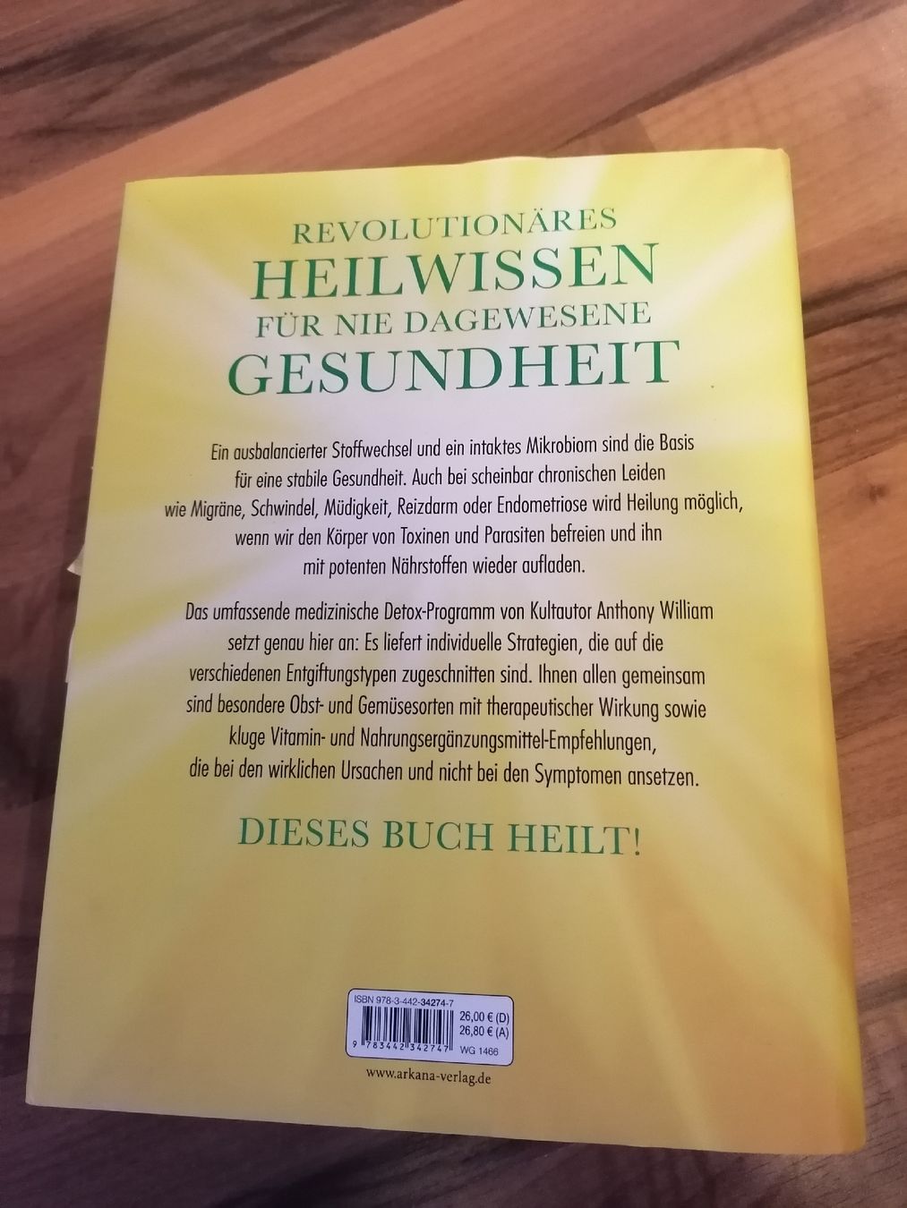 Libri: Anthony William - Heile dich selbst – Usato da Wahlen b. Laufen venduto da Aweiss 3