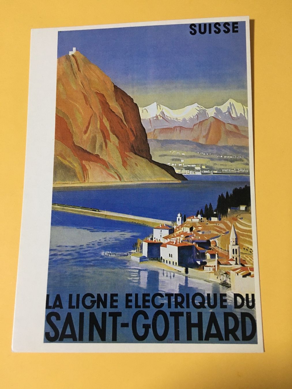 Cartes postales: Plakatkarte Affiche Eisenbahn Gotthard – D'occasion à Küttigen par Melisch1000