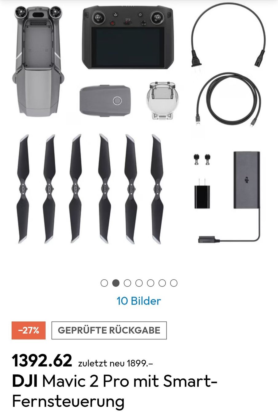 DJI RC Kits de montage: Drohne DJI Mavic 2 Pro + Smart Controller – D'occasion à Rorschach par Giospi123 1