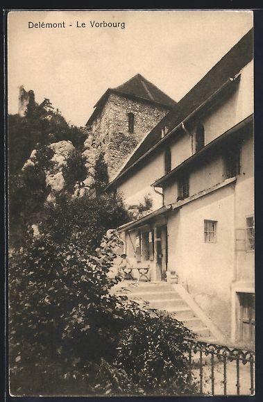 Cartoline postali: AK Delémont, Le Vorbourg – Usato da Berlin venduto da bartko-reher