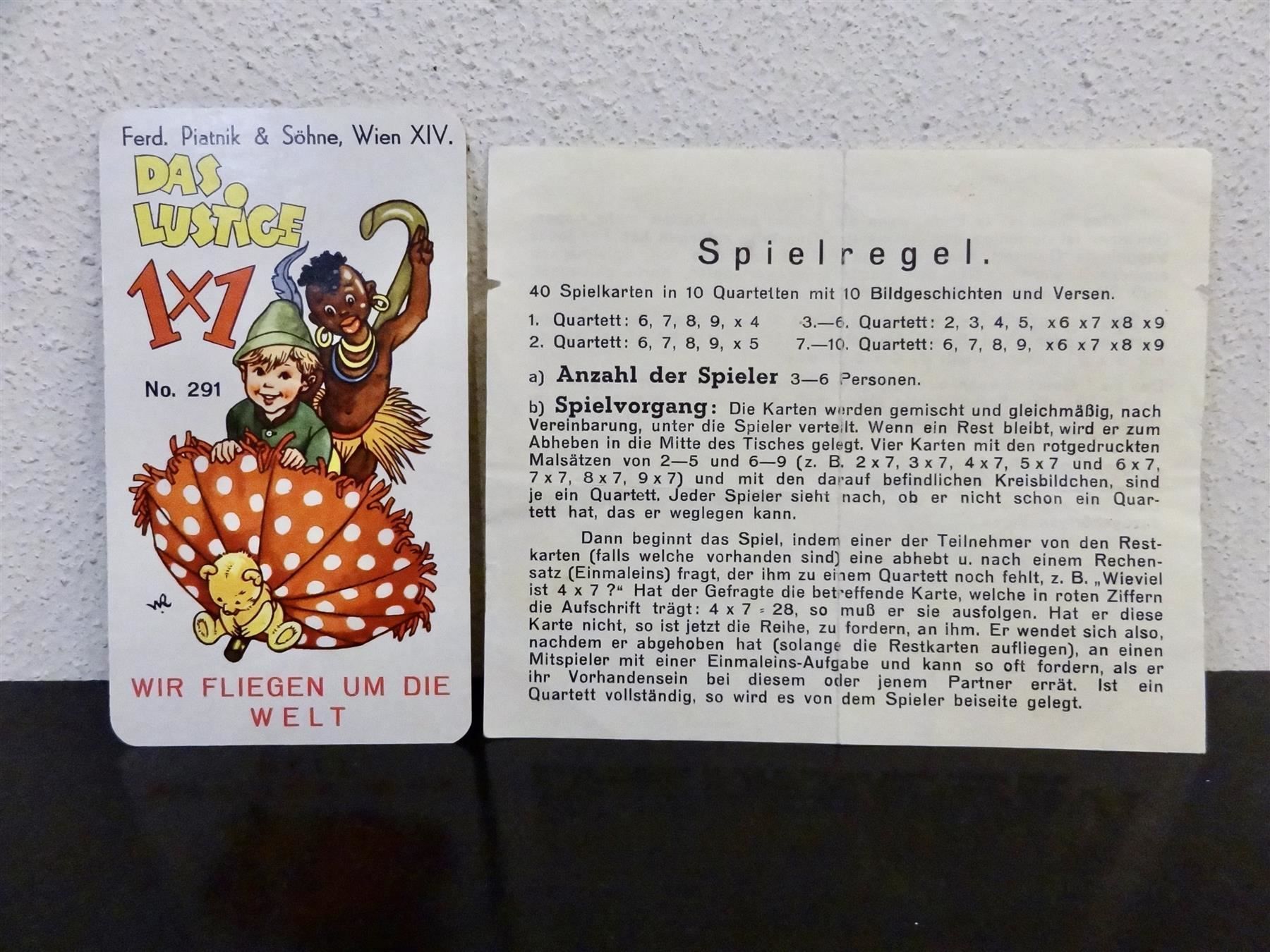 Ravensburger Giochi: schönes altes Quartett DAS LUSTIGE 1x1 – Usato da Kerzers venduto da wisaundso 3