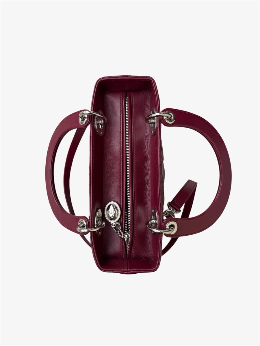 Dior Sacs femmes: Sac Lady Dior bordeaux médium  – D'occasion à Versoix par Monjolitresor 5