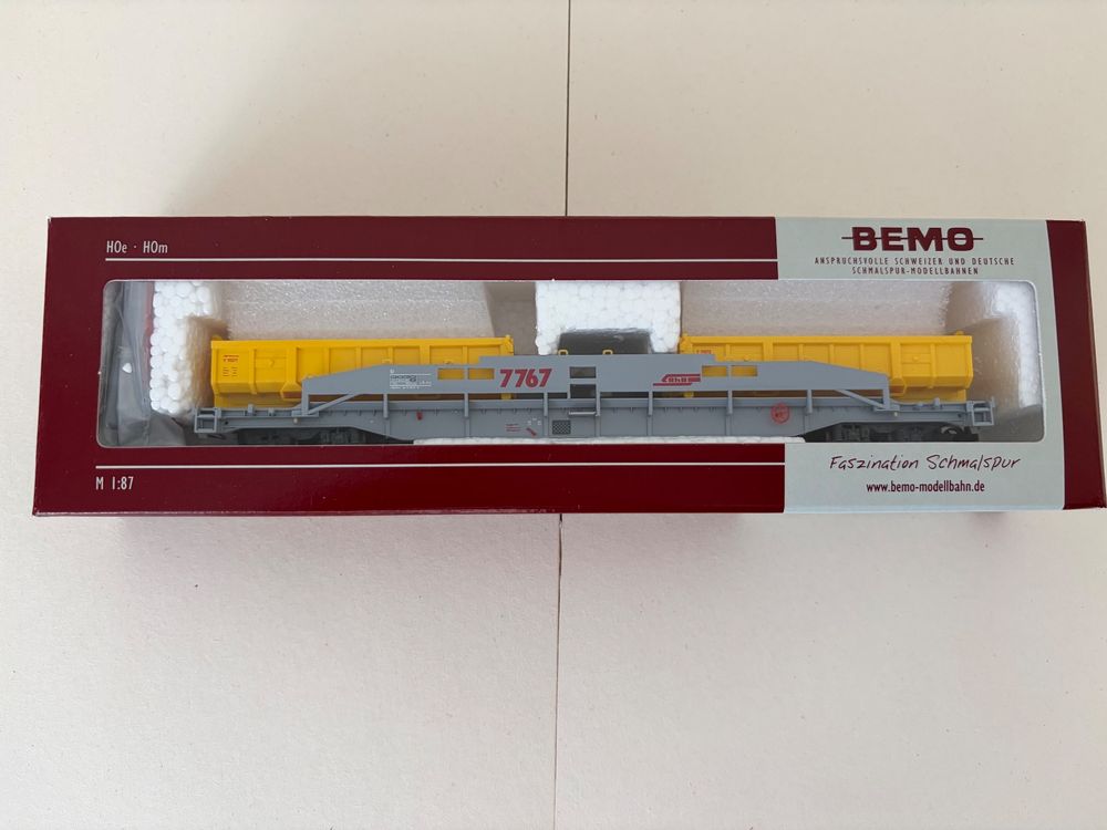 BEMO 2290 117 RhB Transportwagen ACTS Nr. Sl 7767 (Neu und ...