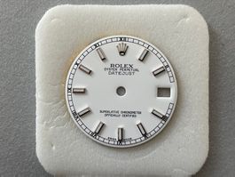 Rolex Zifferblatt zu 31mm Datejust  Weiss Strich Original