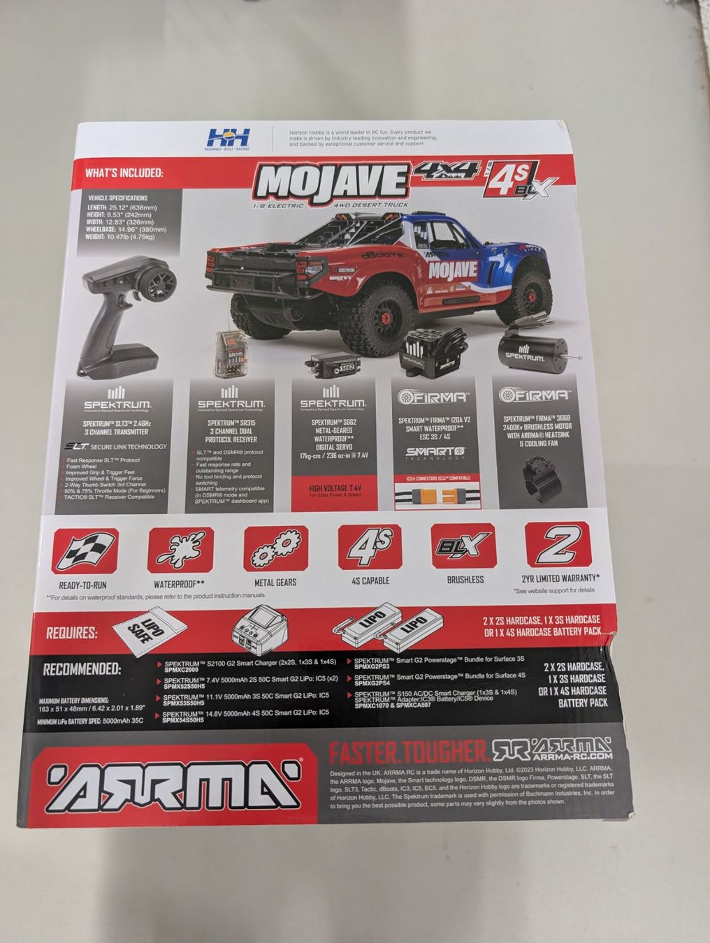 Arrma RC Modellbau: Arrma Mojave 4S Karton Verpackung – Gebraucht aus Dübendorf von FIREANDICE_G60 2