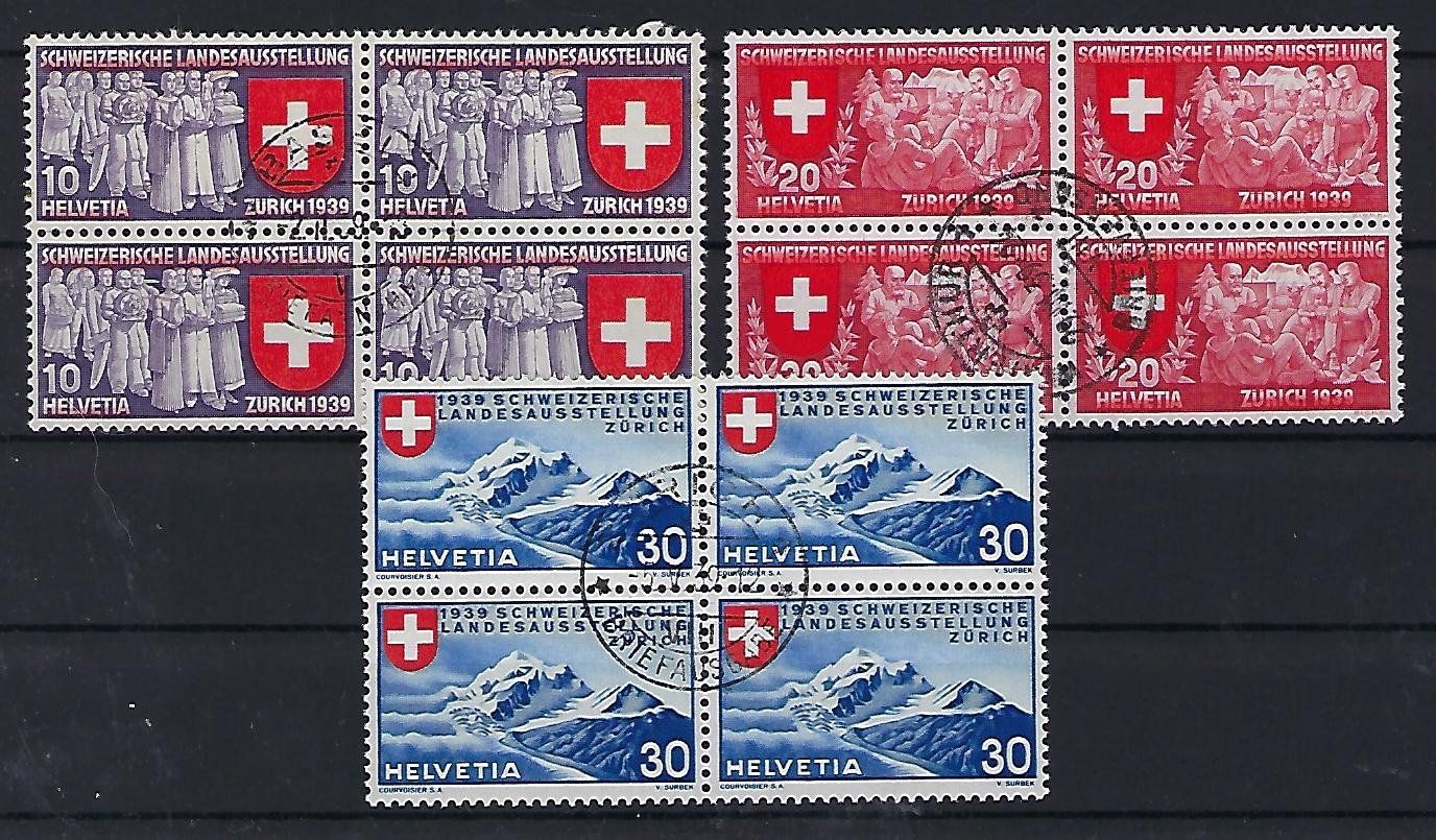 Tutti i francobolli: Werbemarken 1939 Viererblocks gestempelt   14466 – Usato da Lunden venduto da Animus999