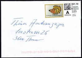 2 Briefe frankiert mit unterschiedlichen A/B WebStamp