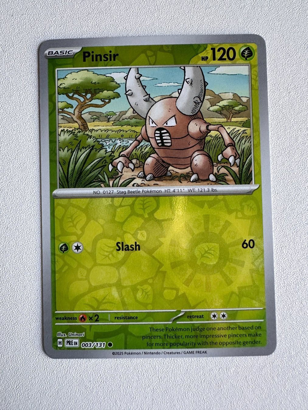 Pokémon Carte collezionabili: Pinsir PRE EN 003/131 HOLO – Nuovo (secondo la descrizione) da Zürich venduto da 05t_bwx2