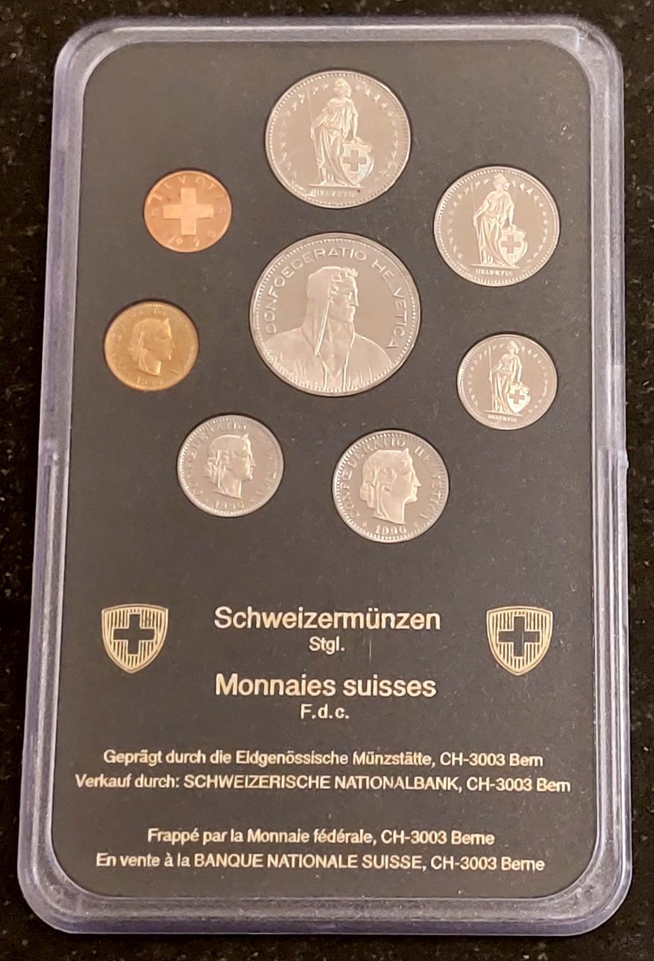 Tutti le monete: Münzsatz Schweiz 1990 stgl. – Nuovo (secondo la descrizione) da Arch venduto da coinsandmore 1