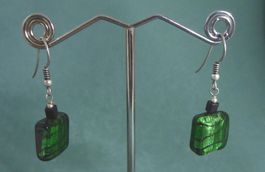 Ohrringe 925 Silber mit synthetischen Steinen
