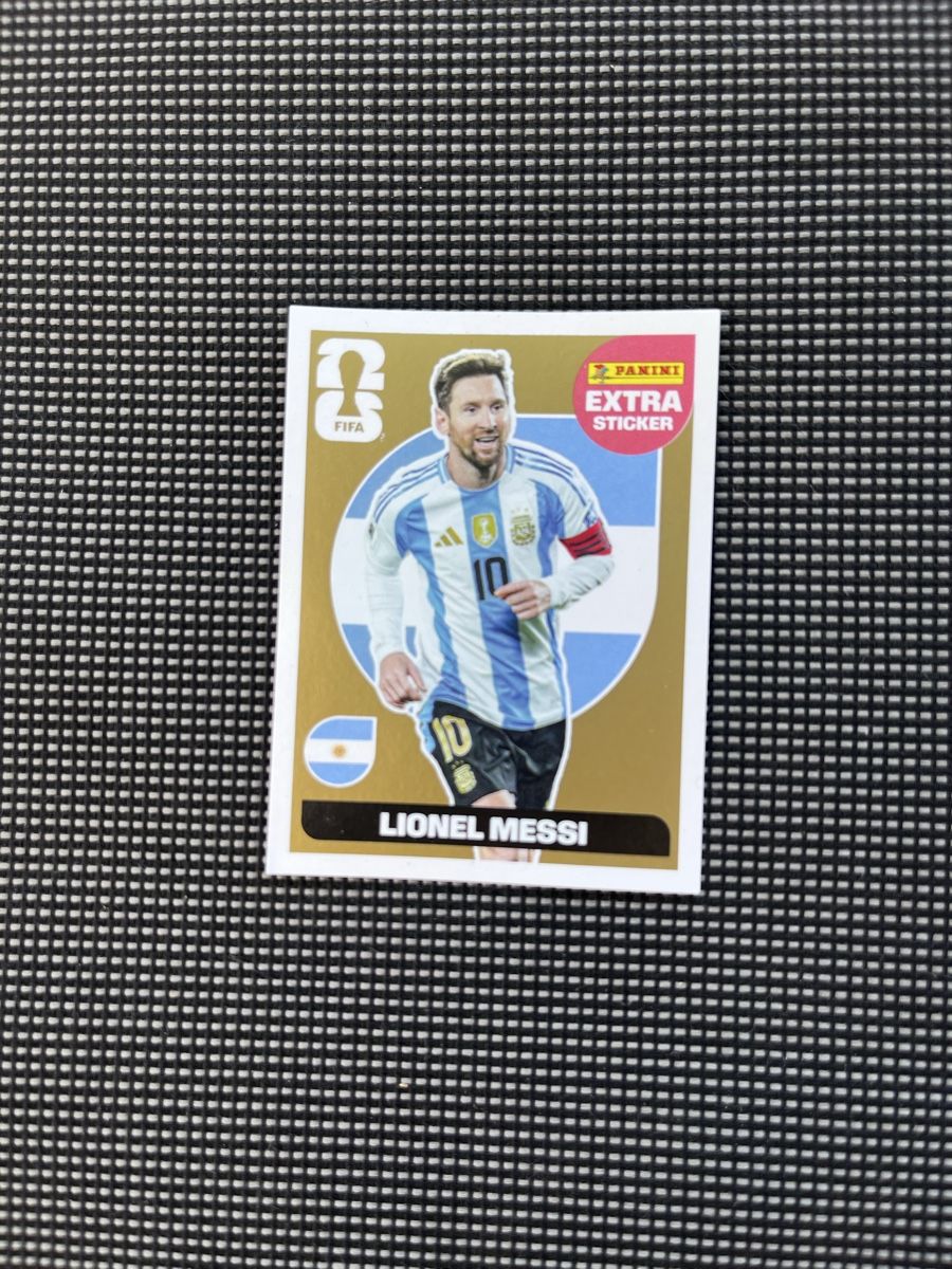 Panini Cartes à collectionner: Panini-Extra Sticker Lionel Messi, gold – Neuf (Voir description) à Sissach par djerasmus