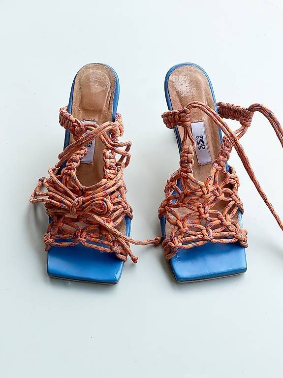 Miista Chaussures femmes: Heels Miista Stephanie orange/blau – D'occasion à Zürich par lesliemajer 1