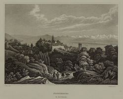 NEUCHÂTEL, STAHLSTICH UM 1860