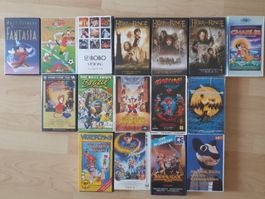 16 Videokassetten im Set