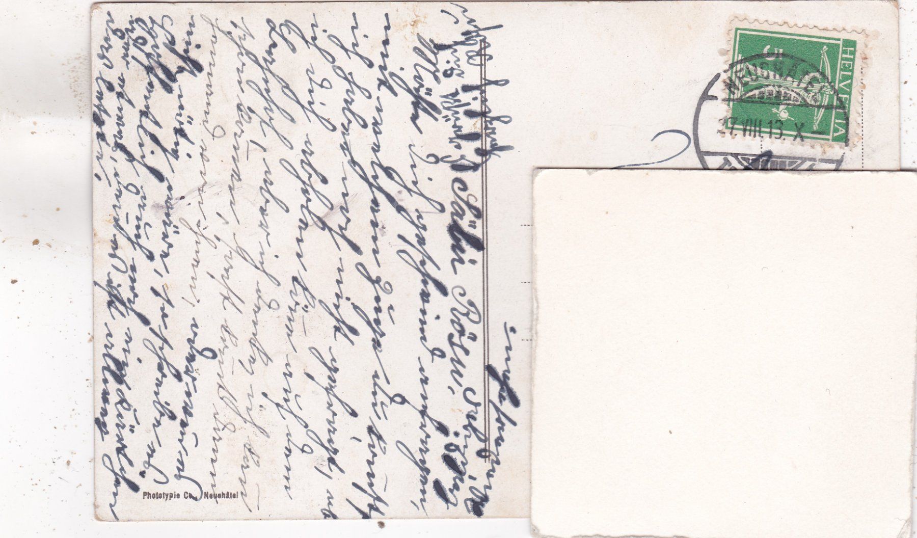 Cartoline postali: Funiculaire Bahn Neuchâtel - Chaumont 1913 – Usato da Herisau venduto da Lisegrat2008 1